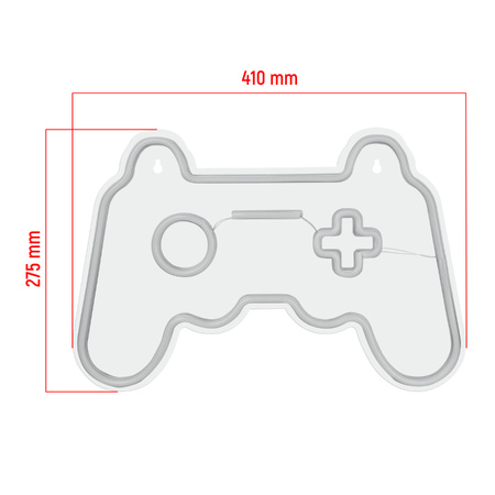 Dekoracja świetlna Neon LED gamepad 41 x 27,5 cm