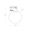 Tk Lighting TRACER WHITE WHITE GLASS lampa sufitowa 1xG9