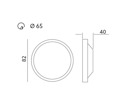 Oprawa podtynkowa LED 5,5W 3000K 3 tryby świecenia 