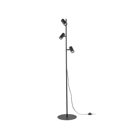  Lampa podłogowa TOP 3xGU10 Czarna