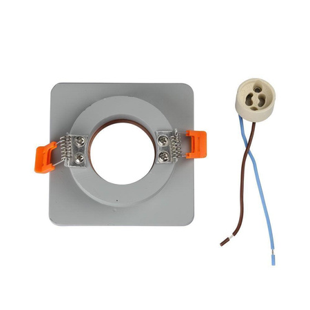 Oczko V-TAC GIPS BETON GU10 Kwadrat Wpuszczane Szary/Różowe Złoto VT-862-MRG 5 Lat Gwarancji