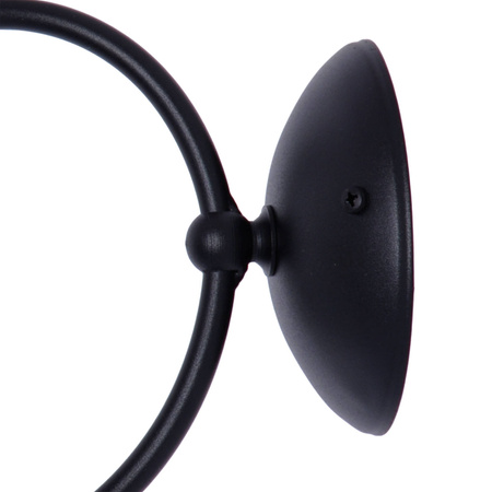 Estetyczny kinkiet ścienny z grafitowym kloszem K-5118 z serii RUBI