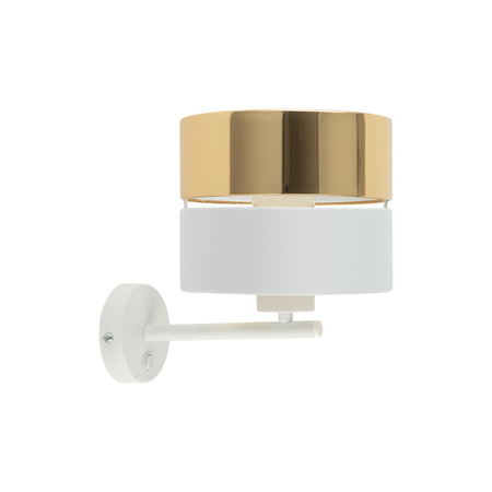 Kinkiet HILTON White/Gold 1xE27