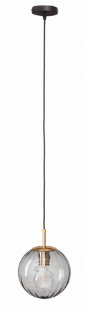 Lampa wisząca sufitowa szklana PANDORA szara