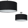 Lampa sufitowa CASINO BLACK/CHROME 1xE27 czarna