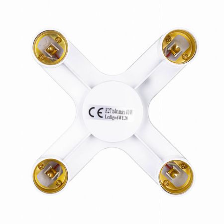 Adapter rozgałęziacz splitter E27 na 4xE27