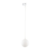 Tk Lighting TRACER WHITE WHITE GLASS lampa wisząca 1xG9