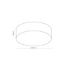 Lampa sufitowa RONDO Graphite 4xE27 500