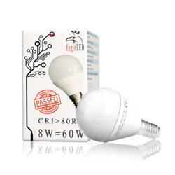 Żarówka LED kulka E14 8W=60W Ciepła EL
