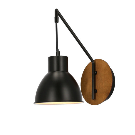 Kinkiet 1xE27 czarna loft VARIO 21-73495