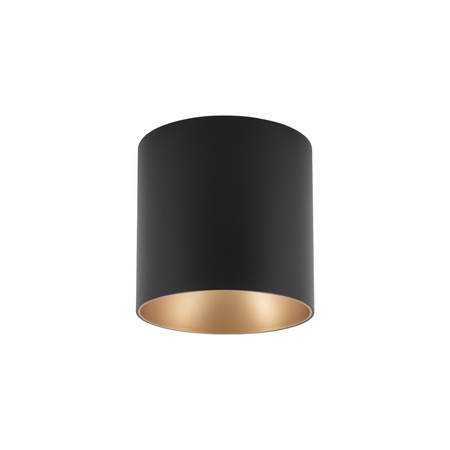 Nowodvorski Lampa punktowa natynkowa czarna złota tuba POINT TONE 