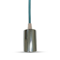 Oprawa Zwieszana V-TAC Chrom Metal Niebieski przewód VT-7338-BL 5 Lat Gwarancji