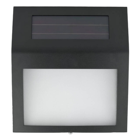 Lampa solarna z numerem budynku IP44 czarna