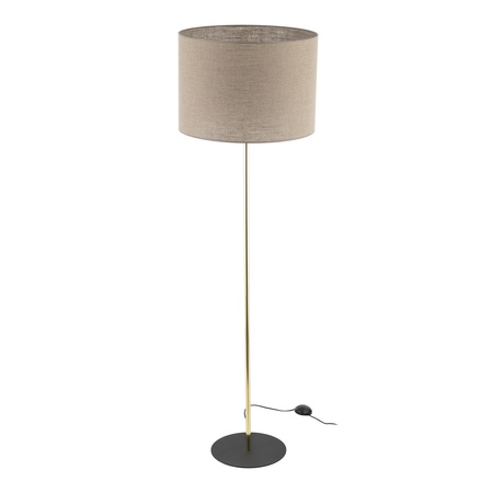 Lampa podłogowa UMBERTO Linen/Gold 1xE27