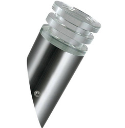 Kinkiet zewnętrzny inox LED CRYSTAL2 skośny satyna 4000K