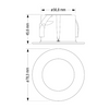 Oprawa schodowa LED 1,2W Barwa Neutralna 4000K 230V srebrna