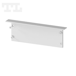 Zaślepka aluminiowa srebrna P27-1 bez otworu (wkręty w komplecie) (nr kat 7727111)