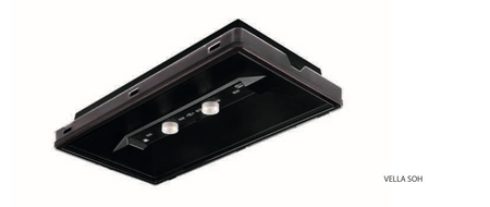 Oprawa awaryjna VELLA LED SOH 400 NM 3H AT czarna IP65 / soczewka otwarta do wysokich pomieszczeń