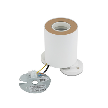 Nowodvorski Lampa punktowa natynkowa biała tuba SET