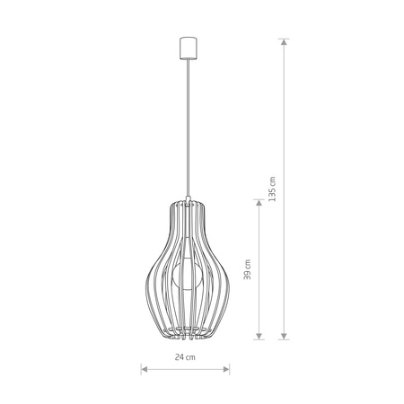 Nowodvorski Lampa wisząca IKA A 