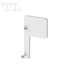 Zaślepka aluminiowa srebrna GK4-2 LEWE bez otworu (wkręty w komplecie) (nr kat 7740212)