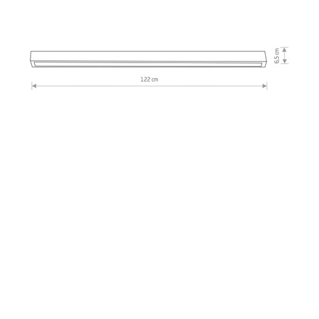 Nowodvorski Plafon grafitowy STRAIGHT CEILING LED L 