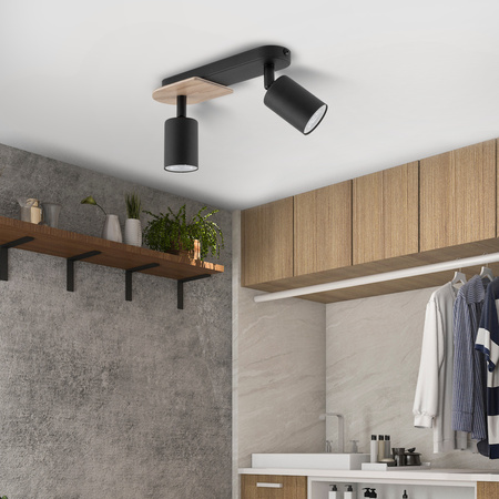 Lampa sufitowa COVER WOOD 2xGU10