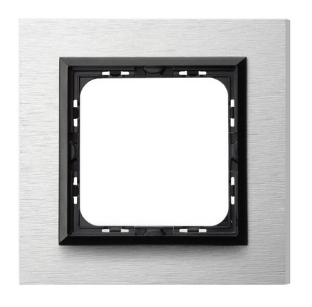Ramka pojedyncza Ospel Sonata Szczotkowane Aluminium