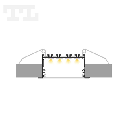 LED P23-1 Profil 1000 mm grafitowy lakierowany RAL 7016 (nr kat 86231017016)