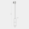 Tk Lighting TRACER TRÓJOBWODOWY BLACK SILVER lampa wisząca  1xGU10