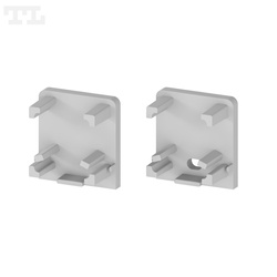 Komplet zaślepek bocznych szarych P13-3 do osłonki C25 (2 szt bez otworu) (nr kat771332501)