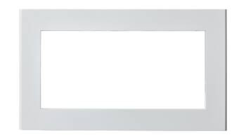 Ramka podwójna do gniazda brytyjskiego Ospel Sonata Biała