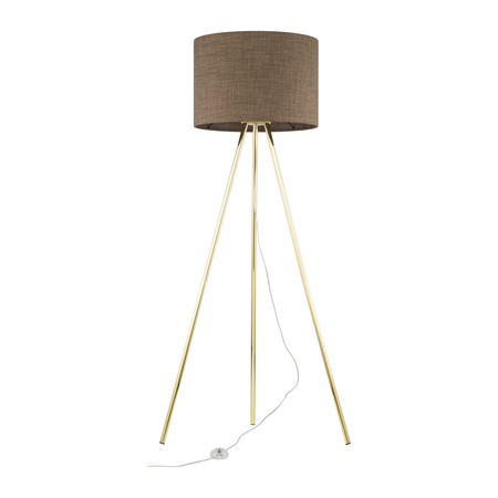 Lampa podłogowa UMBERTO Brown/Gold 1xE27