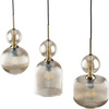 SOPHIA COGNAC LAMPA WISZĄCA 3XE14