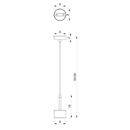 Lampa wisząca ARENA WHITE/GOLD 1xGX53