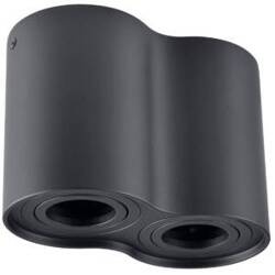 Oprawa natynkowa HADAR R2 okrągła czarna 2xGU10