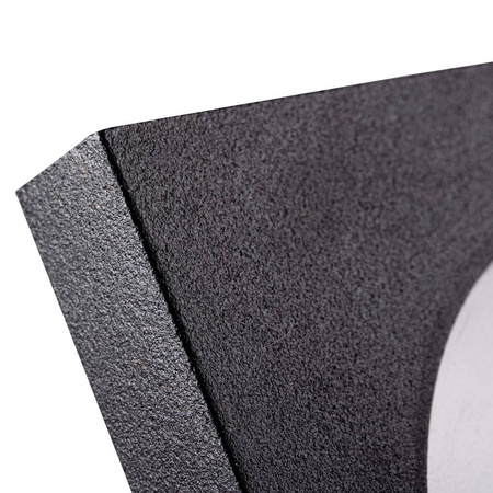 Oprawa hermetyczna stała IP44 czarna kwadrat