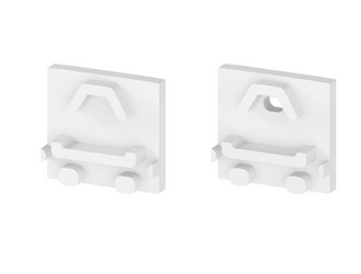Komplet zaślepek bocznych białych P5-4 do osłonki C13 (2 szt bez otworu) (nr kat 770541302)