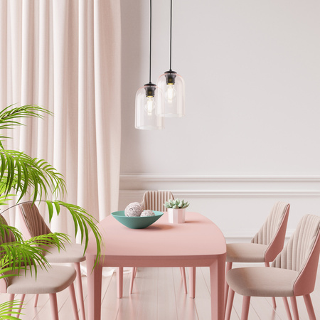 Lampa Wisząca MOLLY PINK 1xE27