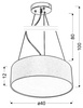 Lampa wisząca EDISON CZARNY/MOSIĄDZ 3xE27