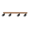 Lampa sufitowa TOP WOOD Black 4xGU10