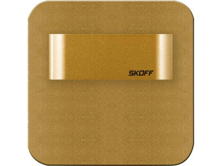 Oprawa schodowa SALSA Short LED Light Skoff 0,8W 10V DC IP66 mosiądz mat b. neutralna
