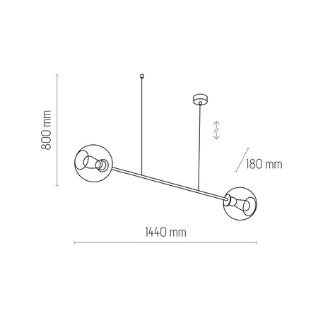 Lampa wisząca LIBRA 2xE27