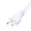 Przewód w oplocie kabel z wtyczką  4m biały