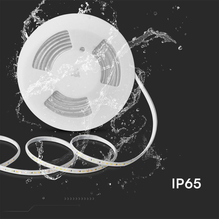 Taśma LED 230V V-TAC RĘKAW IP65 120LED/m 10,5W/m Rolka 10mb VT-2835 121-10M 6500K 1000lm