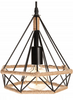 Lampa wisząca Diament przeplatany liną jutową Boho