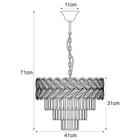 Żyrandol K-8172 -TOSCANA