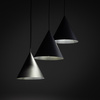 Lampa wisząca CONO Black 3xE27 koło S