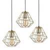 Lampa wisząca DIAMOND GOLD 3xE27