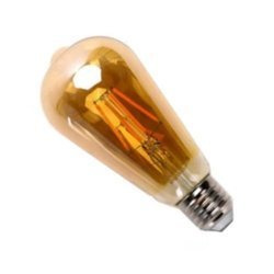 Żarówka LED E27 6W ST64 filament  2200K dekoracyjna amber